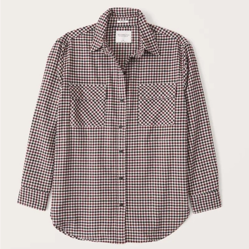 Abercrombie and Fitch Women’s oversized Menswear flannel Shirt
